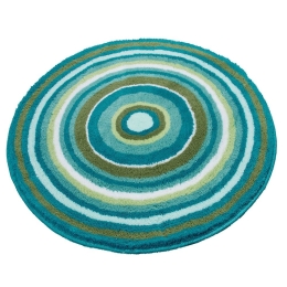 Πατάκι Μπάνιου Mandala 9105 Round Turquoise Kleine Wolke Φ100 Acrylic