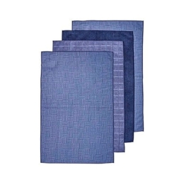 Πετσέτες Κουζίνας Benson (Σετ 4Τμχ) 33411 43x68cm Blue Ladelle Πολυέστερ