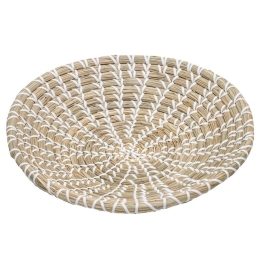 Φρουτιέρα Πλεκτή 63041 30x30x5,5cm Cream-White Ladelle Seagrass