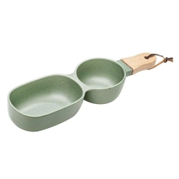 Ορντερβιέρα 2 Θέσεων Onyx 60691 34,5x9,5x4,8cm Sage Green Ladelle Κεραμικό