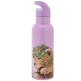 Ισοθερμικό Μπουκάλι Wild Planet Λιοντάρι JR0192 500ml Multi-Purple Maxwell&Williams
