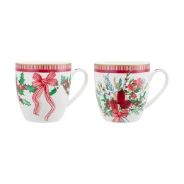 Κούπες Festive Flora (Σετ 2Τμχ) DX1397 340ml Multi Maxwell&Williams