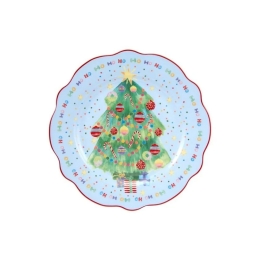Χριστουγεννιάτικο Πιάτο Jolly Joy Joy Tree ME0052 20cm Multi Maxwell&Williams