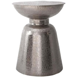 Σκαμπό 953-124-002 39x50cm Silver