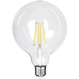 Λαμπτήρας Led Long Filament 99093 Φ12,5x13,8cm G125 E27 4W 840lm 4000K Clear GloboStar 4W