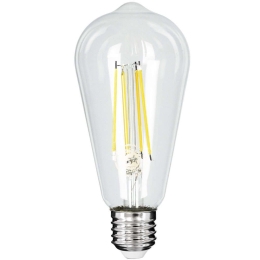 Λαμπτήρας Led Long Filament 99094 Φ6,4x14,5cm ST64 E27 4W 840lm 4000K Clear GloboStar 4W