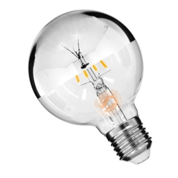 Λαμπτήρας Led Filament 99104 G80 E27 4W 440lm Dimmable Clear-Chrome GloboStar 4W