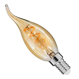 Λαμπτήρας Led Soft Spiral Filament 99134 C35T E14 4W 320lm Dimmable Honey GloboStar 4W