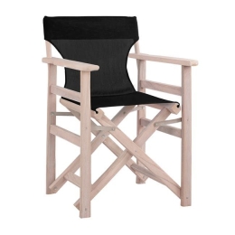 Καρέκλα Σκηνοθέτη Λήμνος Πατίνα White Antique -Black HM10453.05