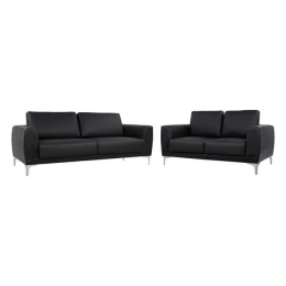 Σαλονιού Σετ 2Τμχ Kenzie Black HM11284.01