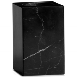 Ποτηροθήκη Marble LBTAH-BA71173 7x7x10,5cm Black Andrea House Μάρμαρο