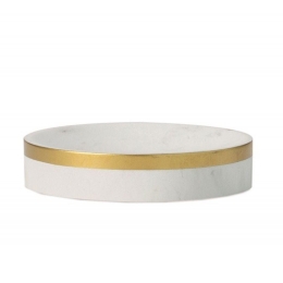 Σαπουνοθήκη Classic Marble Effect AH-BA72071 11,5x3cm White Andrea House Πολυρεσίνη