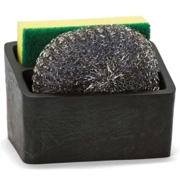 Θήκη Σφουγγαριού Slate LBTAH-CC21051 11,5x9,5x11cm Black Andrea House Πολυρεσίνη