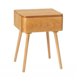 Κομοδίνο Nordic Wooden AH-MU72018 40x34x51cm Light Brown