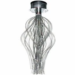Φωτιστικό Οροφής - Πλαφονιέρα Akmon AKMON321710C Φ30x70cm 10xG4 20W Nickel Aca