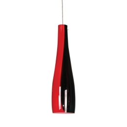 Φωτιστικό Οροφής APOLLO1PB 1xE27 Red-Black Aca
