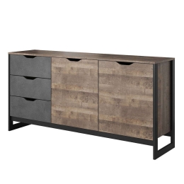 Μπουφές Arden 161x78,6x39,6cm Natural-Anthracite Ξύλο
