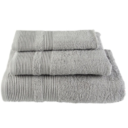 Πετσέτα 910 Light Grey Astron Προσώπου 50x100cm 100% Βαμβάκι