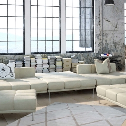 Χαλί Luxury 210 Ivory-Taupe Kayoom 200X290cm