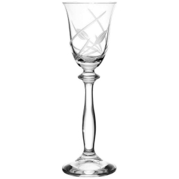 Ποτήρι Κολωνάτο Λικέρ Calla-Angela CLX40600063 60ml Clear Από Κρύσταλλο Βοημίας Κρύσταλλο