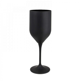 Ποτήρι Κρασιού Κολωνάτο Uma CLX5220408602 330ml Κρυστάλλινο Black Βοημίας Κρύσταλλο