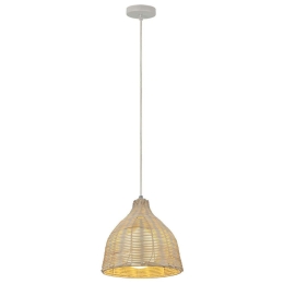 Φωτιστικό Οροφής DD-RA-0001 1xΕ27 40W Φ26cm 140cm Beige Aidonitsa