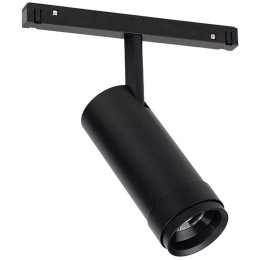 Σποτ Μαγνητικής Ράγας Zoomable EDNA2030B Φ5,8x15,2cm Led 1650lm 20W 3000K Black Aca