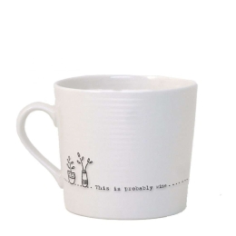 Κούπα Κυματιστή EI5906 11x7,8x8,6cm White Πορσελάνη