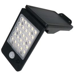 Φωτιστικό Τοίχου Ηλιακό Με Αισθητήρα ELISA2B 8x14,1cm Led 200lm 2W 4000K Black Aca