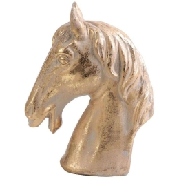 Διακοσμητικό Κεφάλι Αλόγου ERT308K4 15x7,5x19cm Gold Espiel Κεραμικό