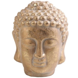 Διακοσμητικός Βούδας ERT320K4 12x12x16cm Gold Espiel Κεραμικό