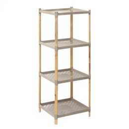 Ραφιέρα 0243604 45x38x112cm Natural-Beige