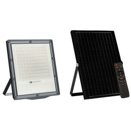 Προβολέας Ηλιακός Led Με Αισθητήρα FLARE24040 25,8x4,5x28,6/37,5x1,7x39cm Led 240W 4000K Black Aca
