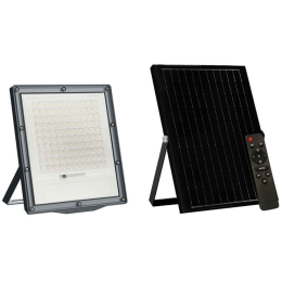 Προβολέας Ηλιακός Led Με Αισθητήρα FLARE30040 25,8x4,5x28,6/39x1,7x45cm Led 300W 4000K Black Aca