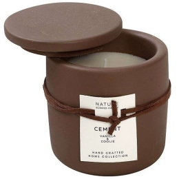 Αρωματικό Κερί Σε Βάζο Homemade FRS103K6 7,7x7,7x8cm Brown Espiel Τσιμέντο