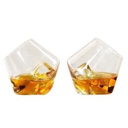 Ποτήρι Ουίσκι Rocking (Σετ 2Τμχ) GEN144UK Clear Gentlemen's Hardware Γυαλί
