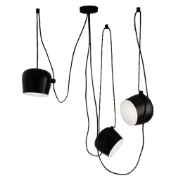 Φωτιστικό Οροφής Jasper 01375 (Σετ 3Τμχ) 3xΕ27 Φ25x22cm Black-White GloboStar
