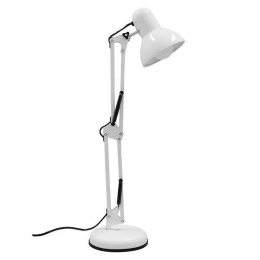 Φωτιστικό Επιτραπέζιο Γραφείου Desk 01539 1xE27 Φ12x67cm White GloboStar