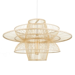 Φωτιστικό Οροφής Bali 01758 Φ100x60cm 1xE27 Beige GloboStar