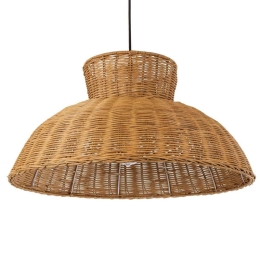 Φωτιστικό Οροφής Malabo Boho 02328 Φ60x31cm 1xE27 Brown GloboStar