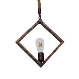 Φωτιστικό Οροφής Alco 01023 Brown GloboStar Μέταλλο