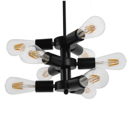 Φωτιστικό Οροφής Delir 01035 Black GloboStar Μέταλλο