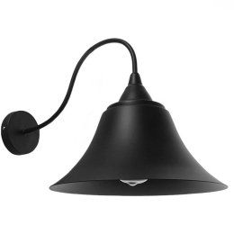 Φωτιστικό Τοίχου-Απλίκα Bell 01038 Black GloboStar Μέταλλο