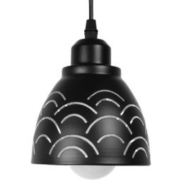 Φωτιστικό Οροφής Cloud 01482 Φ13x14cm 1xE27 Black-White GloboStar