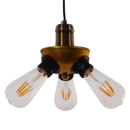 Φωτιστικό Οροφής Copper 01076 Gold GloboStar Μέταλλο
