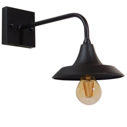 Φωτιστικό Τοίχου-Απλίκα Phia 01122 Black GloboStar Μέταλλο