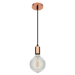 Φωτιστικό Οροφής Lumi 99422 Φ4x118cm E27 40W Copper GloboStar