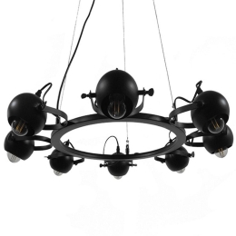 Φωτιστικό Οροφής Linnya 01219 Black GloboStar Μέταλλο