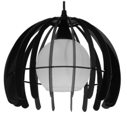 Φωτιστικό Οροφής Ingley 01226 Black GloboStar Μέταλλο,Γυαλί