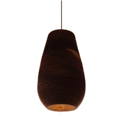 Φωτιστικό Οροφής 3D Ikaria 01294 Brown GloboStar Χαρτί